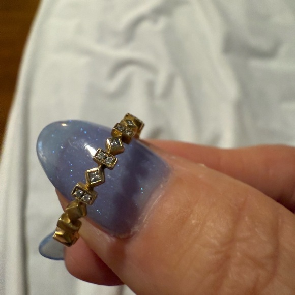 Bony Levy Liora 18k Gold Diamond Stacking Band Ring Nordstrom 6.5 - Picture 9 of 11